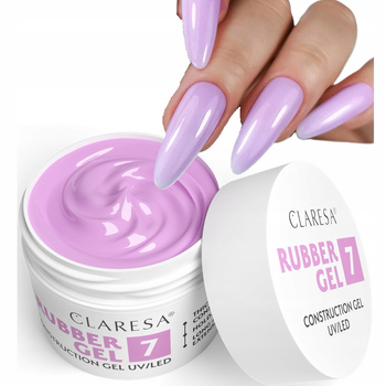 Claresa Rubber Gel Construction Rubber Gel UV/LED 7 světle fialová 12g