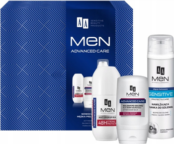 AA Dárková sada Men Advanced Care Foam + Balzám po holení + Roll-on
