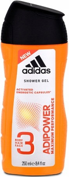 Adidas sprchový gel 3v1 Adipower Mint 250ml