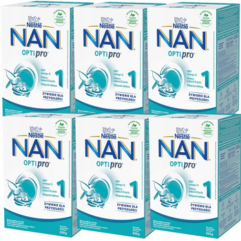 Nestlé NAN Optipro 1 kojenecké mléko 650 g x 6 kartonů