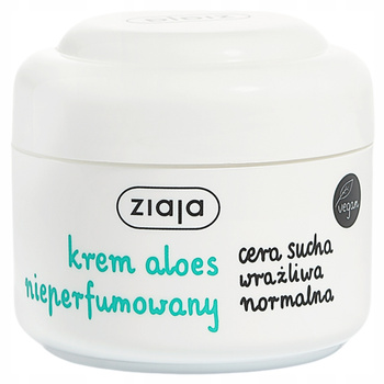 Ziaja Neparfémovaný krém na obličej Aloe pro suchou citlivou normální pleť 50 ml