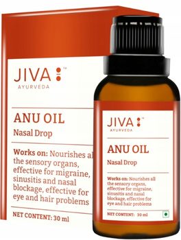 Jiva Ájurvédský olej Anu Kapky na ucpaný nos 30 ml