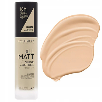 Catrice All Matt Plus Mattifying Covering Foundation 020N Neutral Nude Beige