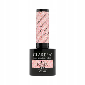 Claresa Base Power Acid-Free Hybrid Rose Base se zlatými plátky 09 5g