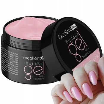 Vynikající PRO Single Phase Builder Gel na nehty LED/UV Light French 50g