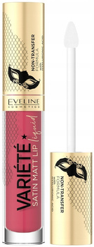 Eveline Variete Satin Matt Lipstick Hyaluronic Acid 06 Stawberry Coctail