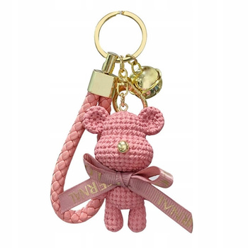 Přívěšek na klíče Teddy Bear Powder Pink
