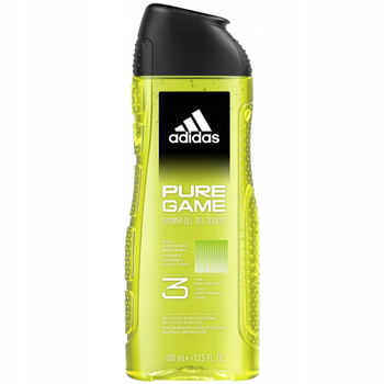 Adidas Pure Game Pánský sprchový gel 3v1 na vlasy na těle a obličej 400 ml