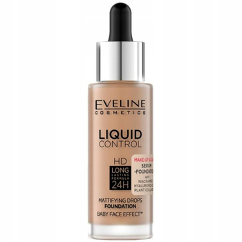 Eveline HD Liquid Control Mattifying Foundation Niacinamide 060 Sunny Beige 32 ml