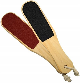 Dřevěný oboustranný struhací pilník na paty