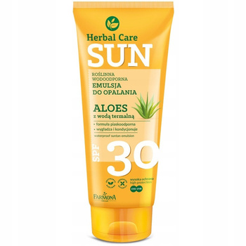 Bylinná emulze na opalování na opalování SPF 30 Aloe