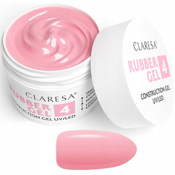 Claresa Rubber Gel Rubber Construction Gel 4 středně sladově růžová 12g