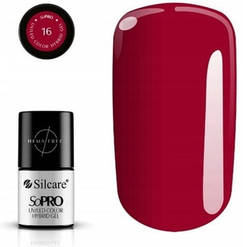 Silcare SoPRO Hybridní lak 7g Burgundsko 016