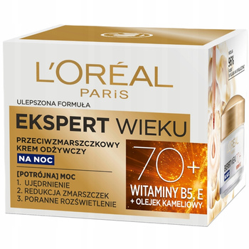 Loreal Age Expert vyživující noční krém proti vráskám 70+