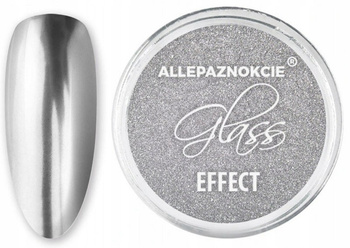 Glass Silver Nail Powder Mirror Effect 02