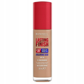 Rimmel Lasting Finish 35HR Moisturizing Face Foundation 201 Classic Beige