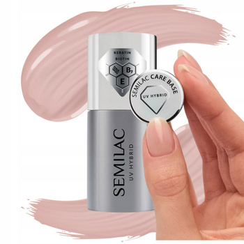 Semilac Care Base regenerační báze pro hybridní nehty Beige Nude 7ml