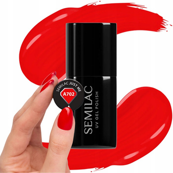 Semilac Hybridní lak na nehty Just Me A702 Warm Red 7ml