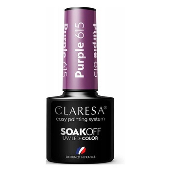Claresa Hybridní lak na nehty Purple 615 5g