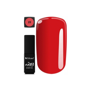 Silcare Flexy Hybrid Gel Hybrid Lak na nehty 025 červený