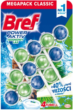 Bref Power Activ Pine Forest přívěsek Balls WC x 3