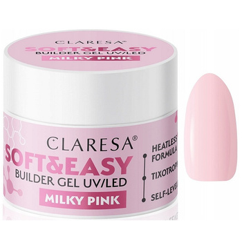 Claresa Soft Easy Gel stavební gel Milky Pink 45g