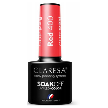 Claresa Hybridní lak na nehty červený 400 5g