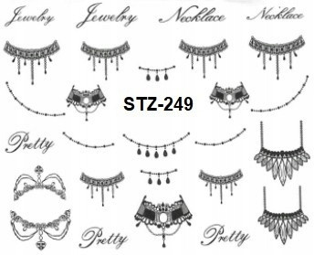 Nálepka na nehty na vodní bázi STZ-249