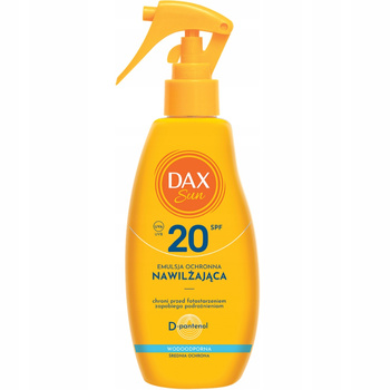 Dax Sun voděodolná tělová emulze s D-Panthenol SPF 20 sprej 200 ml