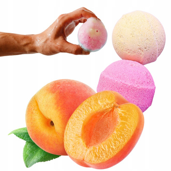 Kąpielove šumivá koupelová bomba s ovocnou vůní broskve 50g