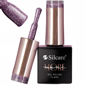 Silcare maniMore Hybridní lak na nehty s částicemi Flash Violet 10g