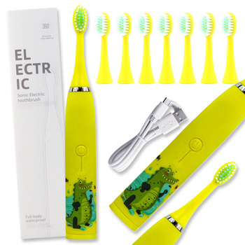 Sonický elektrický zubní kartáček pro děti + 8 tipů