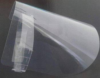 Profesionální velký ochranný štít na obličej a ústa