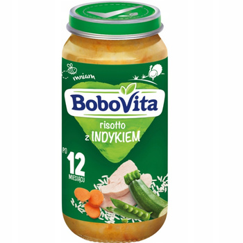 Bobovita Dinner Jar Stew s kuřecím masem a špenátem po 12 měsících 250g