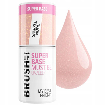 Brush Up By Maxineczka Super Base Hybridní báze bez obsahu kyselin Sparkle Nude 5g