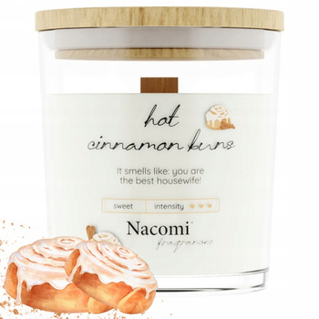 Sójová svíčka Nacomi s dřevěným knotem Čerstvě upečený jablečný koláč 140g
