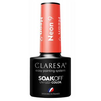 Claresa Hybridní lak na nehty Expressive Orange Neon 9 5g
