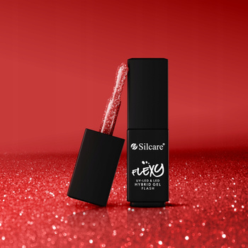 Silcare Flexy Hybrid Polish Flash Red Red