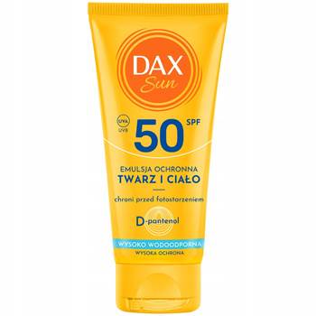 Dax Sun Hydratační voděodolná tělová emulze SPF 50 D-Panthenol 50 ml