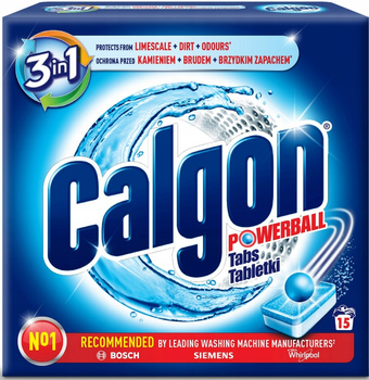 Calgon Descaler Powerball tablety na změkčení vody do pračky 15 ks