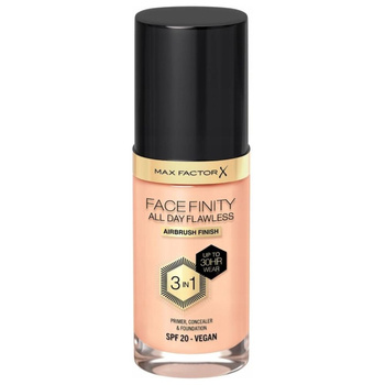 Max Factor FaceFinity All Day Flawless 3v1 Vegan Covering Foundation 77 Soft Honey