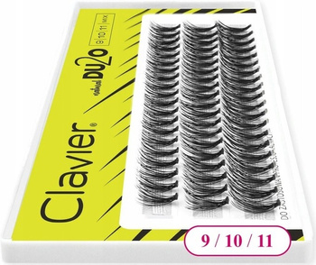 Přírodní řasy Clavier Kępki DU2O Silk Mix 9 10 11