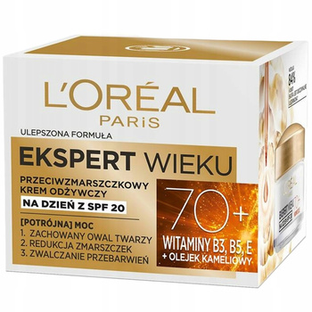 Loreal Age Expert vyživující denní krém proti vráskám 70+ SPF 20