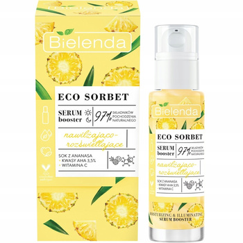 Bielenda Eco Sorbet Serum Booster hydratační a rozjasňující ananas 30 ml