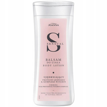Joanna Sensual Zpevňující tělové mléko Hedvábné proteiny Vitamíny 200g