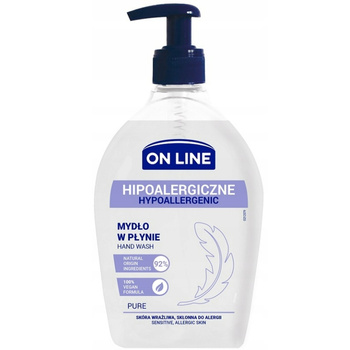 On Line hypoalergenní tekuté mýdlo pro citlivou a alergickou pleť 500 ml
