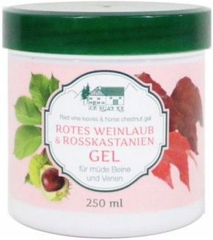 Vom Pullach horký gel s hroznovými listy a koňským kaštanem na křečové žíly 250 ml