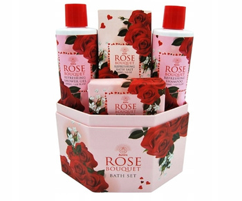 Aurora Rose Dárková sada Gel + Šampon + Mýdlo + Koupelová sůl