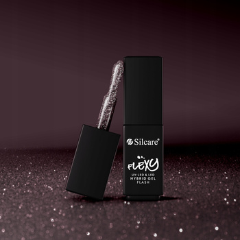Silcare Flexy Hybrid Varnish Flash Rose Black