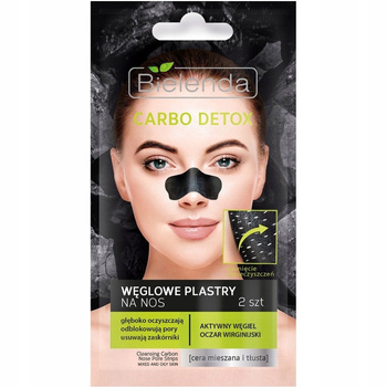 Bielenda Carbo Detox Carbon Nos Stripes 2 ks